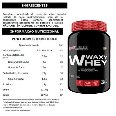 Kit X Whey Protein Bodybuilders Baunilha G Waxy Maize Refil