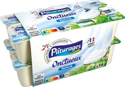 Yaourt onctueux nature Pâturages 2000 g