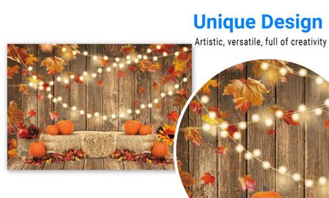 Getuscart Funnytree X Ft Fall Pumpkin Photography Backdrop Autumn