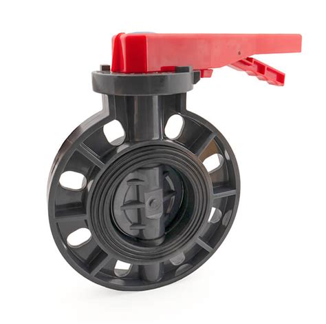 110mm PVC Butterfly Valve SS Shaft Integral EPDM Seal