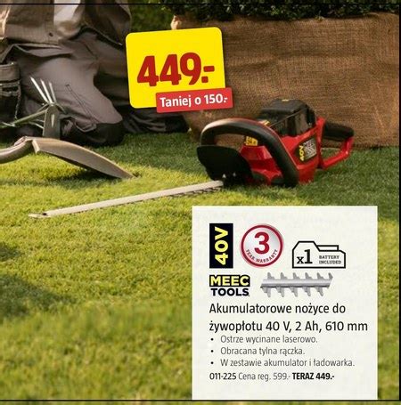 Nożyce akumulatorowe Meec Tools 25 TANIEJ promocja Jula Ding pl