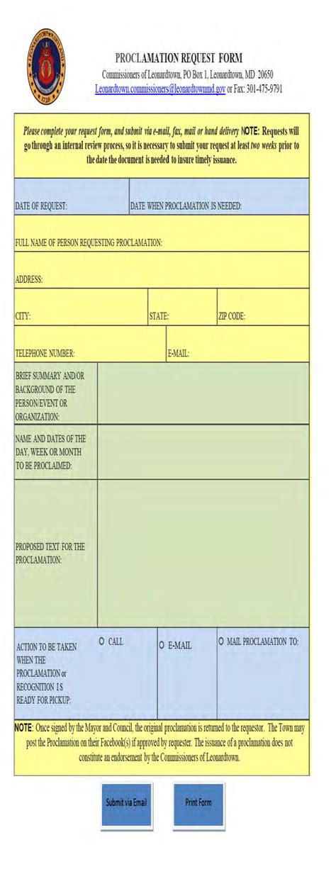 Fill Free Fillable Proclamation Pdf Form