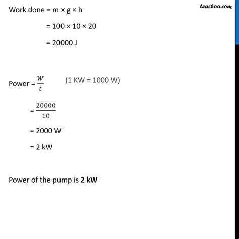 What Is Power Definition Si Units Other Units Teachoo Science