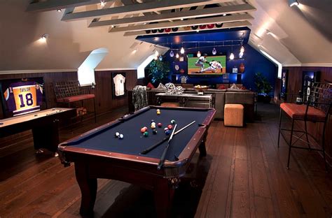 How To Transform Your Attic Into A Fun Game Room Decoist