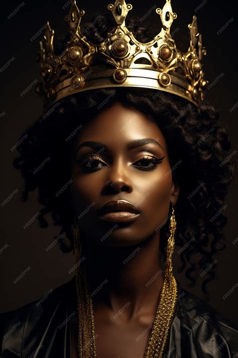 Portrait De Reine Médiévale Avec Couronne Sur La Tête Photo Gratuite