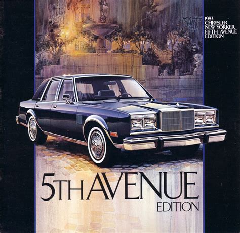 Chrysler New Yorker Fifth Avenue Edition 1983 Brochure A Photo On