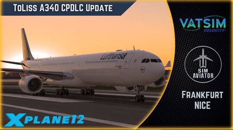 Toliss A340 CPDLC Update BETA V1 2 X Plane 12 BETA 13 LIVE EDDF