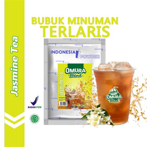 Jual OMURA Blend Bubuk Minuman Premium Rasa Jasmine Tea Teh Melati