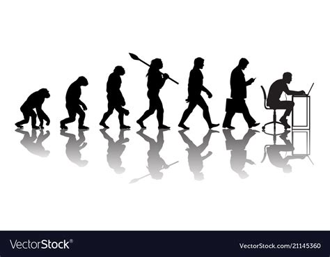 Theory Of Evolution Man Royalty Free Vector Image