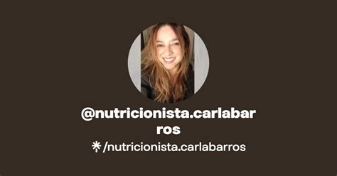 Nutricionista Carlabarros Instagram Linktree