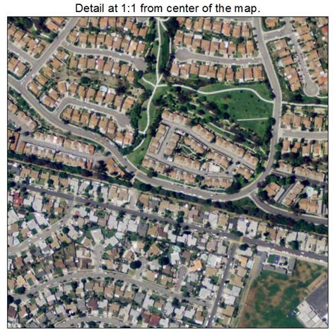 Aerial Photography Map of South San Jose Hills, CA California