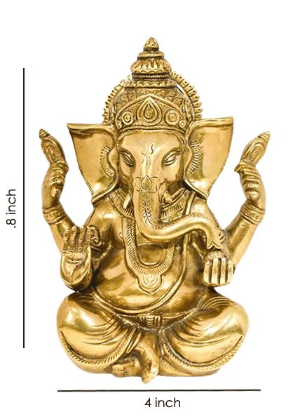 Panchdhatu Ganesh Bhagwan Murti Statue Panchdhatu