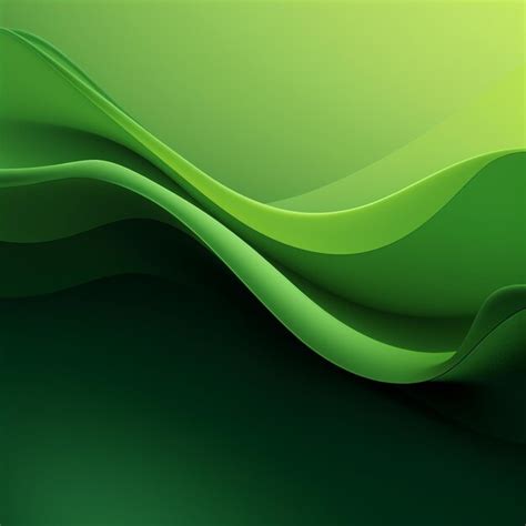 Premium Photo Abstract Green Wave Background With Dynamic Shapes