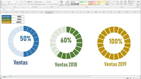 Gráfico De Progreso Circular En Excel