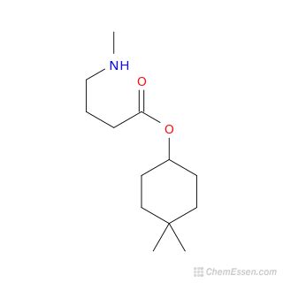 4,4-dimethylcyclohexyl 4-(methylamino)butanoate Structure - C13H25NO2 ...