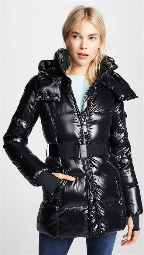 Sam Womens Soho Belted Down Puffer Jacket Sports And Outdoors