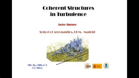 Coherent Structures In Turbulent Flows Prof Javier Jim Nez Part