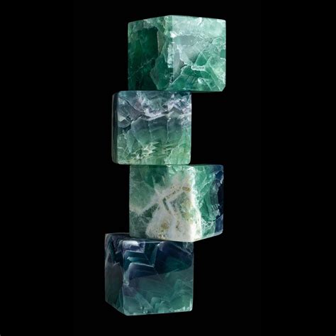 Fluorite Cube Creel And Gow Blue Mineral Cube