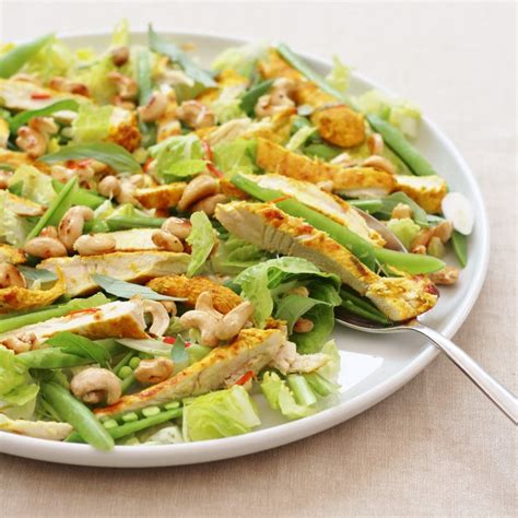 Thai Chicken Salad With Honey Drizzled Cashews Easy Peasy Foodie