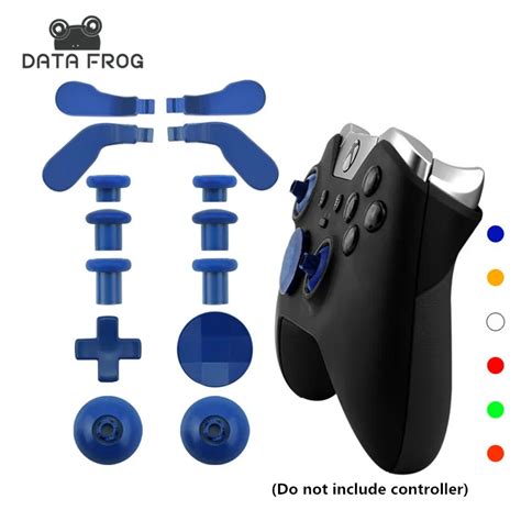 For Xbox One Elite Wireless Controller 14 pcs Metal Replacement Thumbsticks Joystick Caps Paddle ...