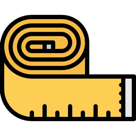 Measuring Tape Coloring Color Icon