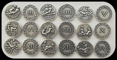 Roman Brothel Coins Full Set 1 16 Tokens Caligula Ancient Etsy