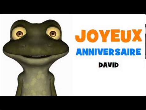 Joyeux Anniversaire David Youtube