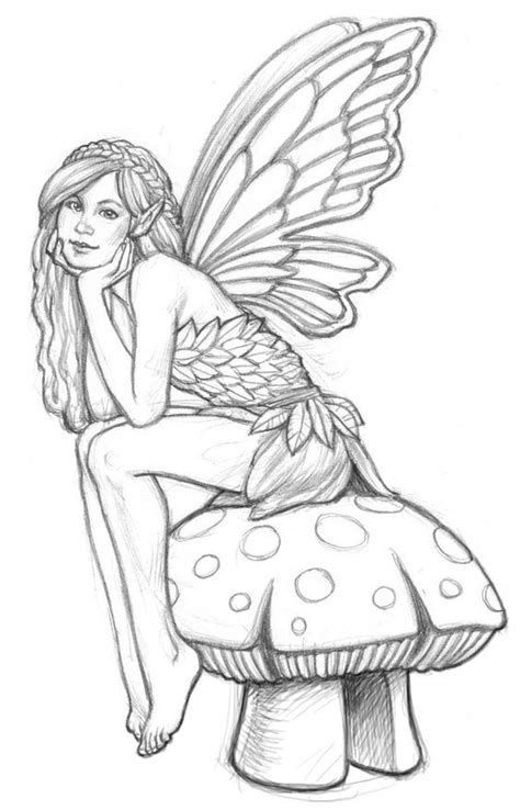 Printable Adult Coloring Pages Fairy Coloring Home