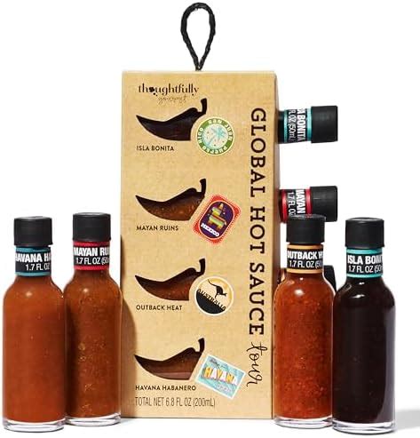 Amazon Thoughtfully Gourmet Global Hot Sauce Gift Set