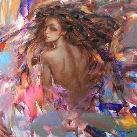 Blow In The Wind Fusia Arts Paintings Prints People Figures Female Form Nude Semi