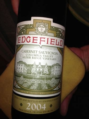 Edgefield Alder Ridge Vineyard Cabernet Sauvignon Vivino