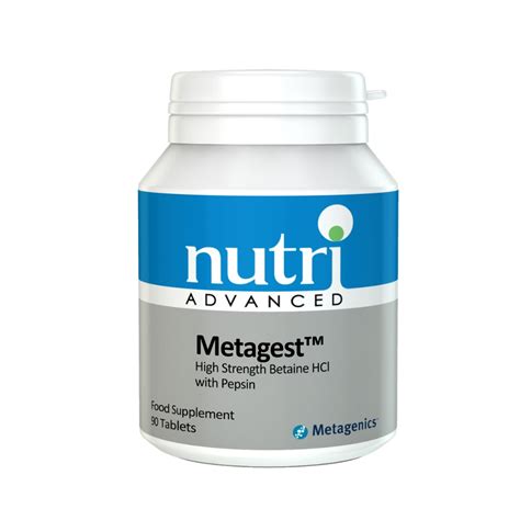 Metagest™- provides the same acid produced naturally by the stomach