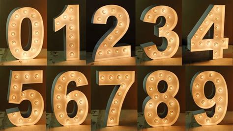 Large Marquee Numbers 4ft Tall 5ft Tall Giant Light Up 55 OFF