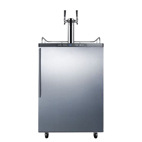 Summit Kegerator - 2 Faucets - Stainless Steel