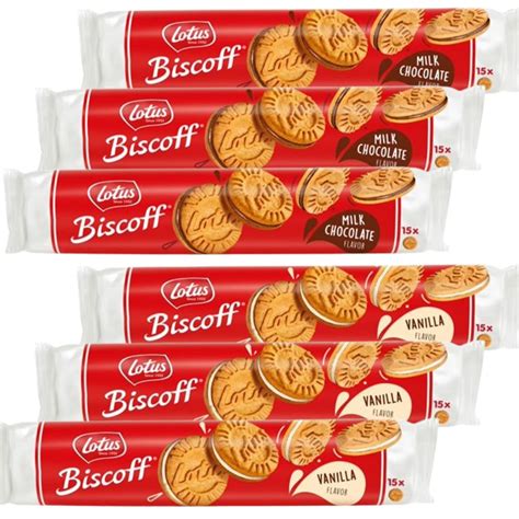 Buy Lotus Biscoff Sandwich Cookies Chocolate And Vanilla 3 Each Of