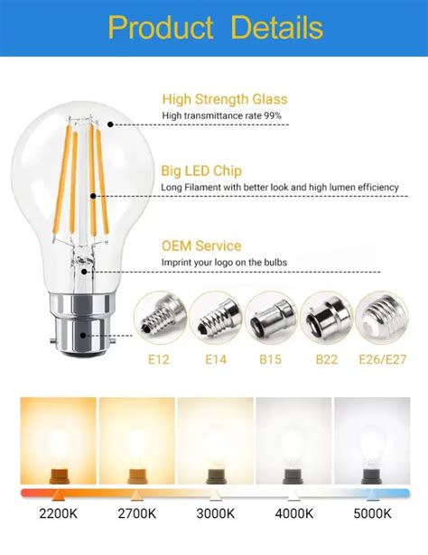 100w Filament Led Bulb ECOSTAR LIGHTING