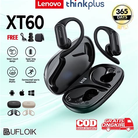 Jual 𝗥𝗘𝗦𝗠𝗜 BUFLOIK Lenovo ERAZER XT60 Headset Bluetooth 5 3 Sport