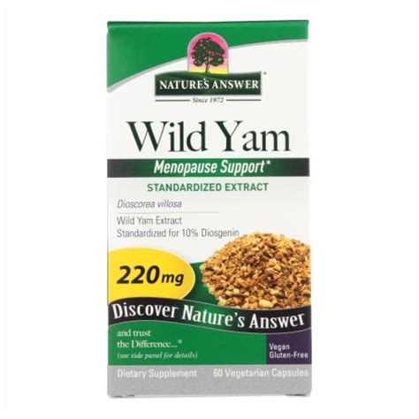 Nature S Answer Wild Yam Root Extract Vegetarian Capsules