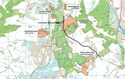 Peters Village And The Medway Valley Crossing Vincent Gorbing