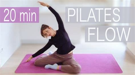 20 Min Pilates Flow With Gentle Stretches At The End ♡ Youtube