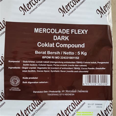 Jual MERCOLADE FLEXY DARK COKELAT COMPOUND 1 KG COKELAT BATANGAN