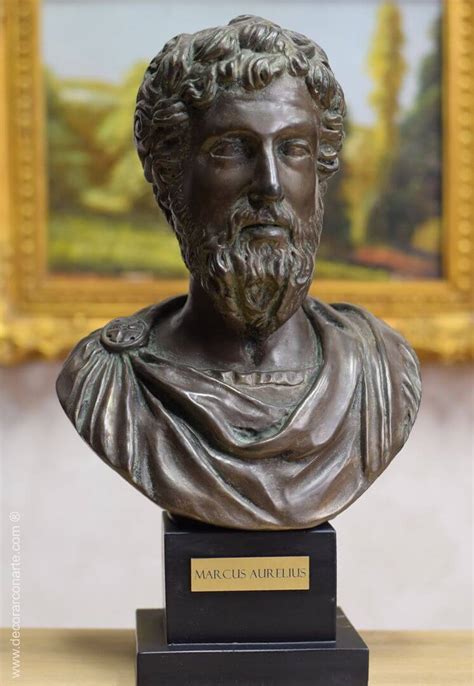 Patinierte Bronzeb Ste Des Marcus Aurelius Cm Decorar Con Arte