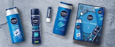 NIVEA MEN Strong Power Geschenkset Geschenkbox Mit Starken Pflege