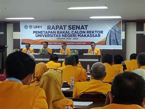 Senat Unm Tetapkan Bakal Calon Rektor Periode Suaracelebes