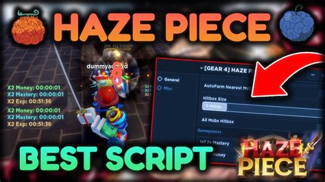 Gear Haze Piece Hack Gui Auto Farm Killaura Auto Chest Roblox