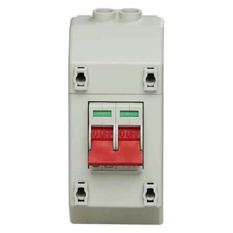 Wylex Isolator Nl Recsw2s 100a 2 Pole Switch With Enclosure To Suit