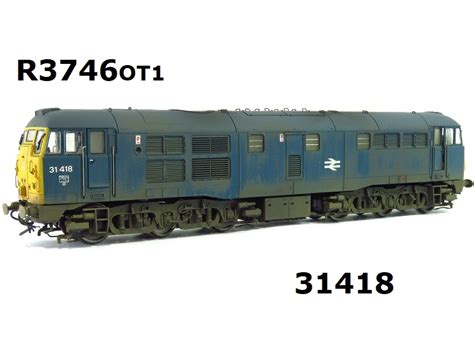 Hornby R3746ot1 Class 31 31418 In Br Blue Livery Exclusive By Olivia S Working Headlights