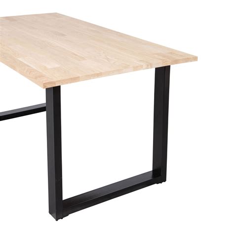 Table à manger en bois piétement en U 180x90cm Woood TABLO Drawer