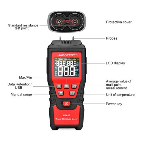 Habotest Ht Digital Wood Moisture Meter