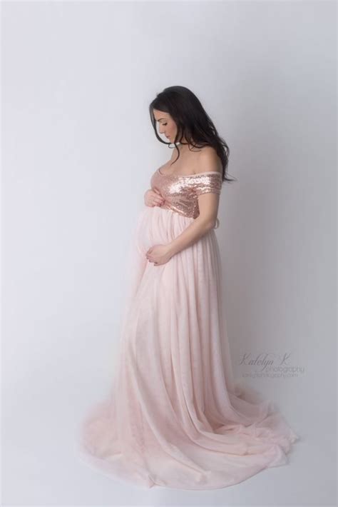 Eliana Sequin And Mesh Maternity Gown Miss Madison Boutique Maternity